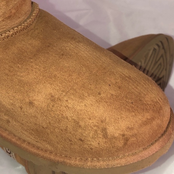UGG Tan Suede Women’s Booties Size 6 - Picture 9 of 11